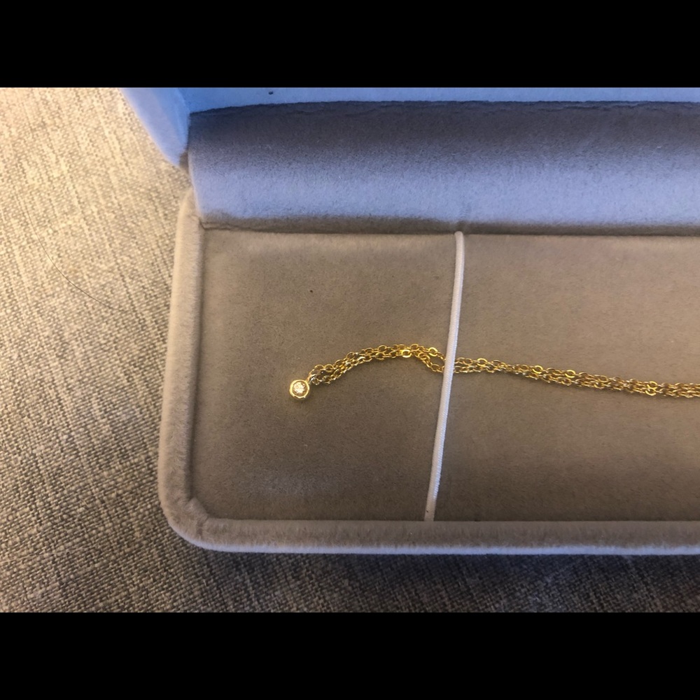 delicate diamond necklace